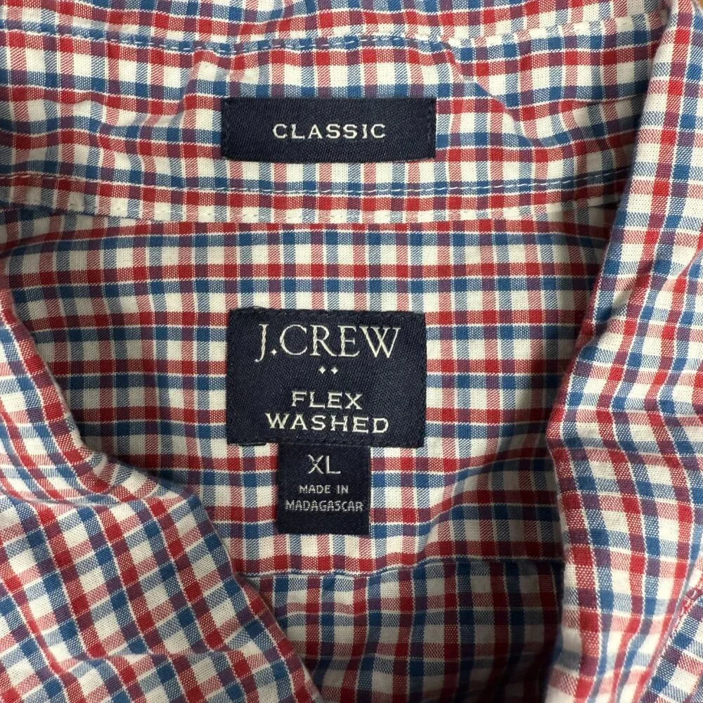 Men's J. CREW Classic Flex Washed Button Down Long Sleeve Shirt‎ | Size XL